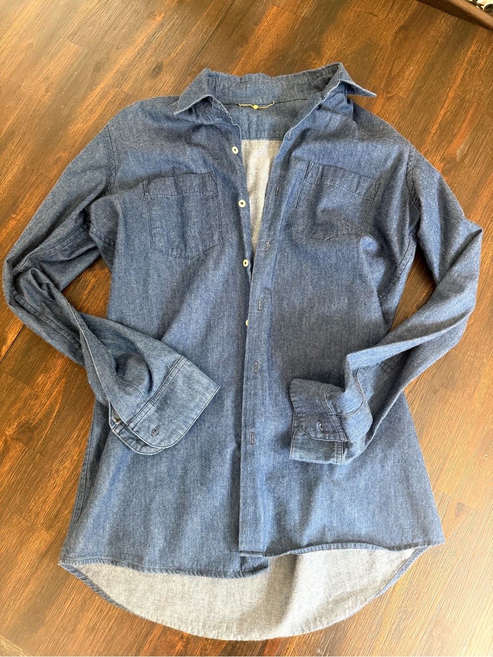 The Row Women’s Indigo Chambray Button-Up Shirt - Small